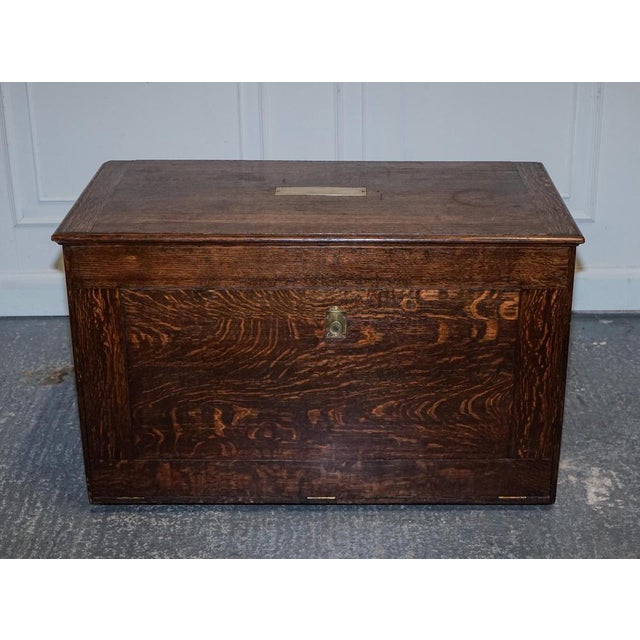 Large Victorian Military Campaign Specimen Trunk For Sale - Image 3 of 18