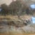 Barbizon W/C Pastoral Landscape Painting With Herd of Sheep in Pasture Signed LL.Framed For Sale - Image 4 of 7