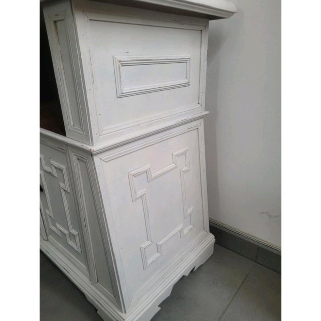 Vintage Two-Door Sideboard with Wheels and Open Compartment, 1970s For Sale - Image 6 of 11