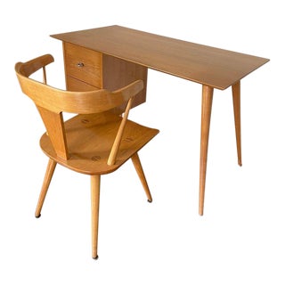 Rare Vintage Paul McCobb Writing Desk and Matching Chair Winchendon Furniture For Sale