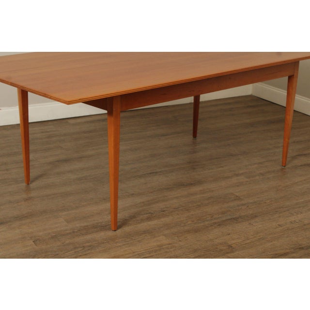 Brown Pompanoosuc Mills Shaker Farmhouse Style Cherry Dining Table For Sale - Image 8 of 12