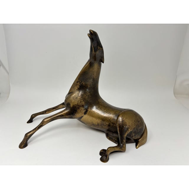 Contemporary Loet Vanderveen Bronze Reclining Horse Sculpture Signed Numbered Limited Edition For Sale - Image 3 of 12