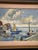 Mid-Century Modern Scandinavian School, Port with Moored Sailboats, 1950s, Oil on Panel, Framed For Sale - Image 3 of 14