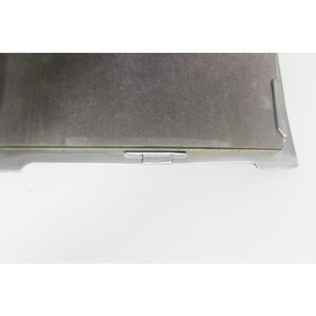 Vintage Art Nouveau Pewter Picture Frame 5.5”x6” Large, Three Photo Seagull Canada, Easel, Table Top Photograph Portrait Pf 901 For Sale - Image 9 of 11