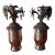19th Century Mercury Glass and Floral Mantle Ornaments For Sale