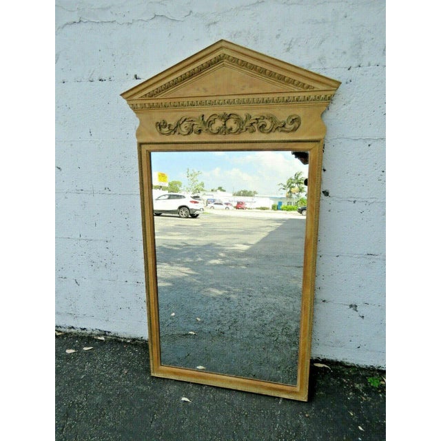 French Painted Wall Bathroom Vanity Mirror For Sale - Image 9 of 9