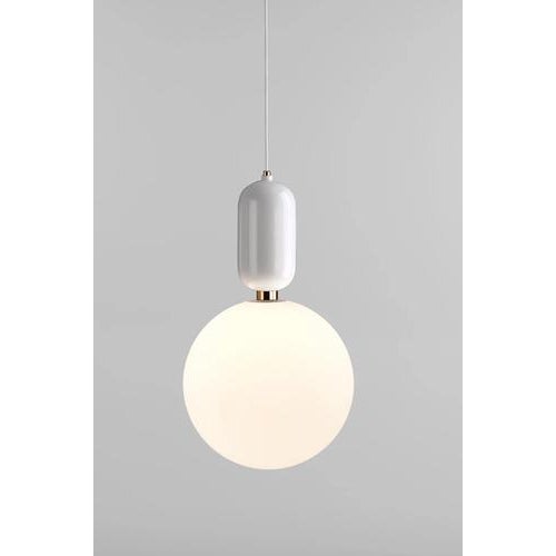 White Aballs T Gr Suspension Lamp in Ceramic and Glass by Jaime Hayon for Parachilna For Sale - Image 4 of 17