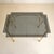 Vintage Italian Gilt Bronze Desk or Dining Table with Smoked Glass Top For Sale In Chicago - Image 6 of 11