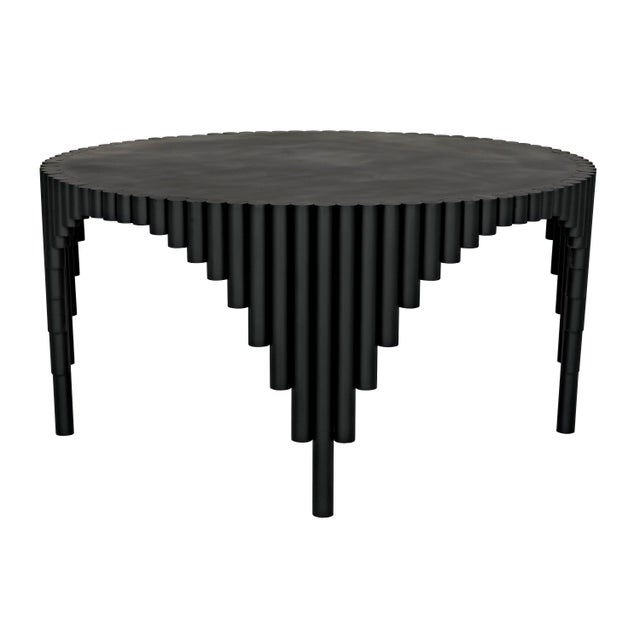 NOIR Royal Hall Dining Table, Black Steel Chairish