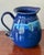Late 20th Century Blue Studio Pottery Pitcher, Signed For Sale - Image 9 of 9