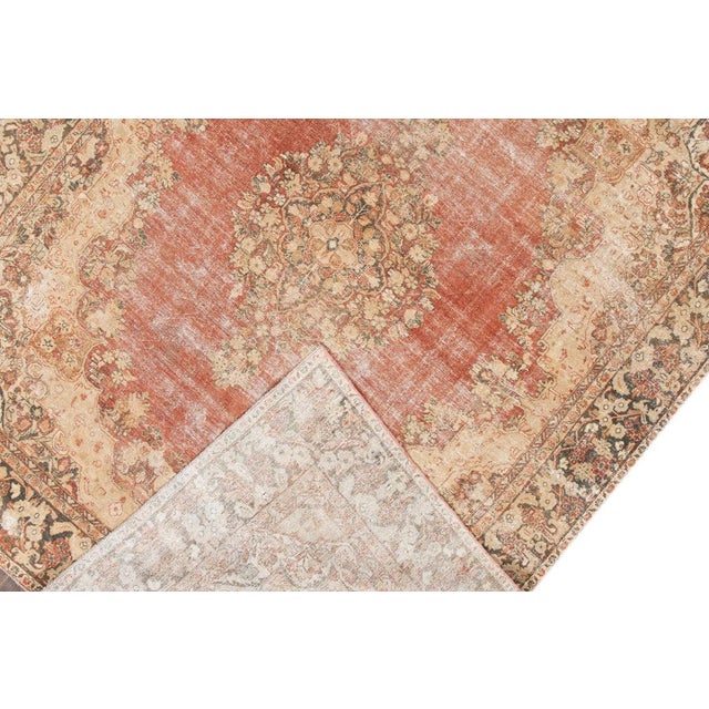 Traditional Mid-20th Century Vintage Distressed Wool Rug For Sale - Image 3 of 11