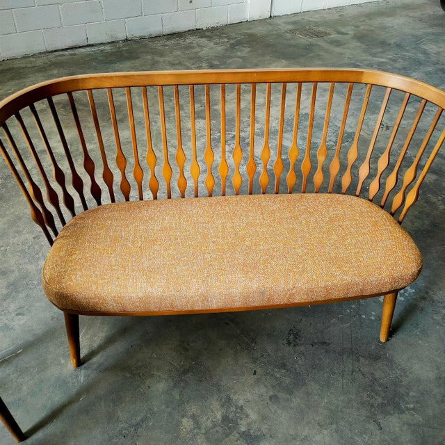Patricia Urquiola Set of Nub Bench Sofa and Chair by Patricia Urquiola for Andreu World, 1990, Set of 2 For Sale - Image 4 of 9