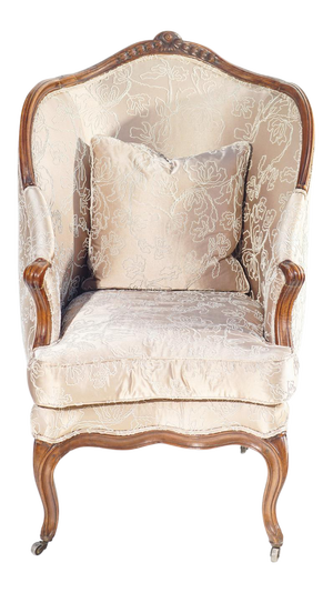 18th C. French Walnut Bergere Chair