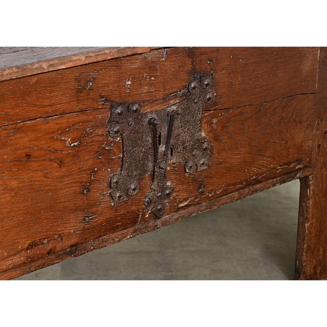 German 16th Century Oak Coffer For Sale - Image 17 of 18