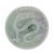 Gemstone Green Jade Chinese Carved Zodiac Dragon Medallion Feng Shui Pendant For Sale - Image 7 of 7