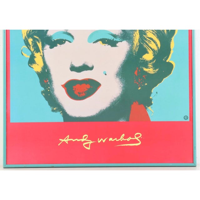Andy Warhol Andy Warhol Foundation Marilyn Offset Lithograph Poster 1996, Framed For Sale - Image 4 of 9