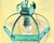 Vintage Style Solid Brass Verdigris Hanging Lantern - Restored & Rewired For Sale - Image 11 of 13