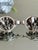 1940s 1940s Sterling Silver Floral Panel Bracelet With Repoussé Botanical Design For Sale - Image 5 of 11