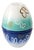 Hunt Slonem Bunnies & Butterflies Porcelain Nesting Egg For Sale