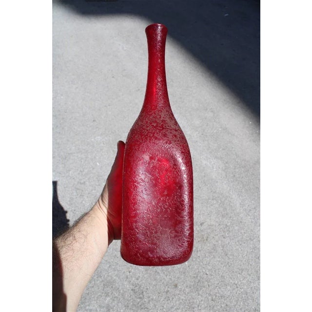 Mid-Century Modern Murano Glass Bottle from Seguso, 1960s For Sale - Image 3 of 9