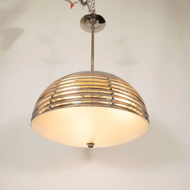 Space-age Nickel Pendant For Sale - Image 4 of 10