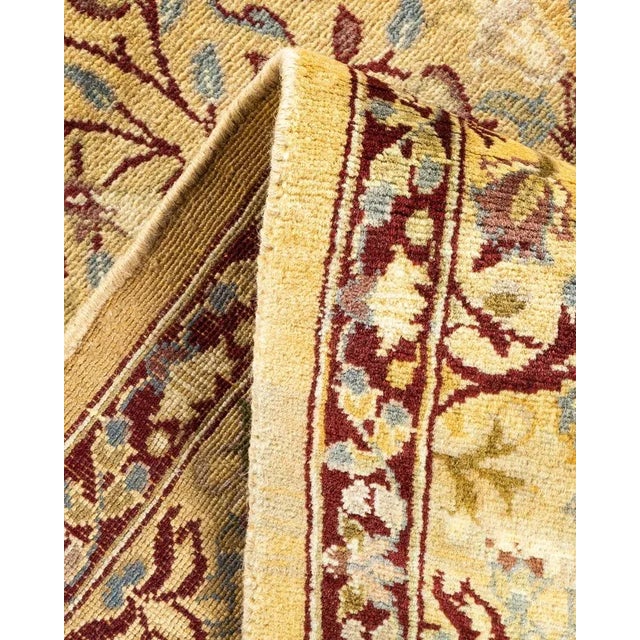 Mogul, One-of-a-Kind Hand-Knotted Area Rug in Yellow, 4' 0" x 5' 10" For Sale In New York - Image 6 of 8