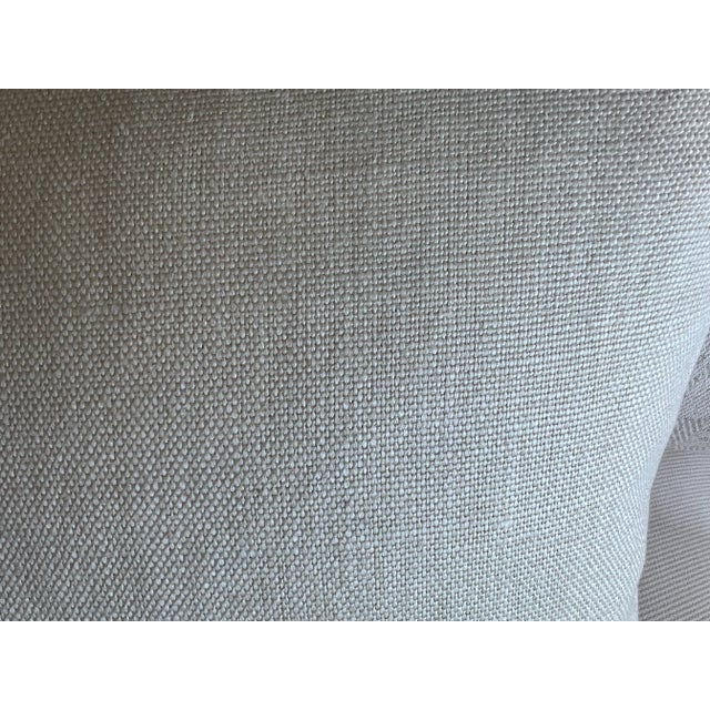 Textile Single Belgian Linen/Cotton Cushion/Pillow-22” X 14" For Sale - Image 7 of 10