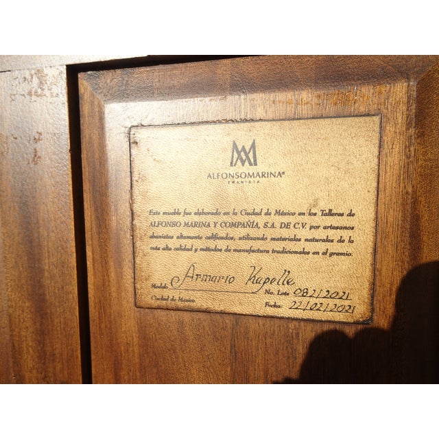 This cabinet has an outstanding design on the exterior panels. It has an intricately carved demensional texture on all the...