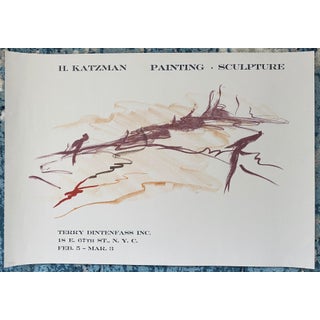 Herbert Katzman, Vintage Lithograph Poster Herbert Katzman Terry Dintenfass Gallery NYC For Sale