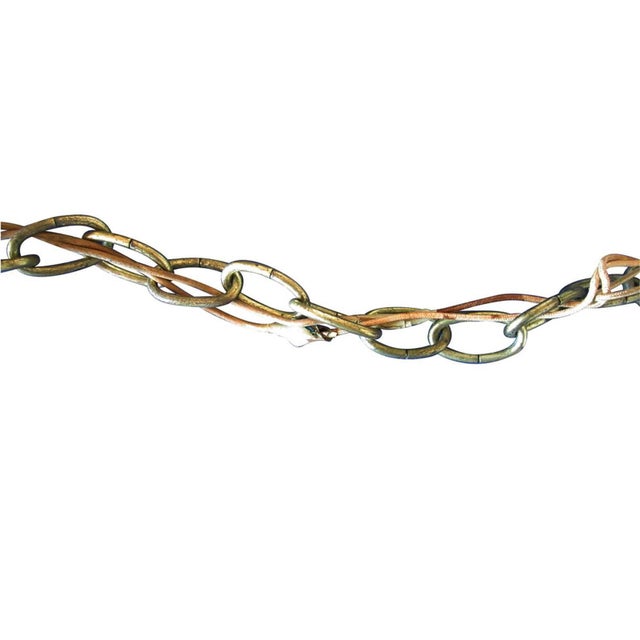 Vintage Smoked Glass Lucite Chandelier For Sale - Image 4 of 5