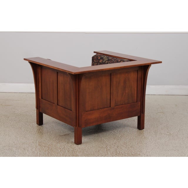 2000 - 2009 Stickley Mission Style Cherry Cube Prairie Chair For Sale - Image 5 of 18