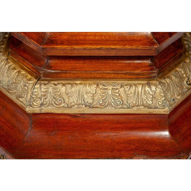 Large 19th Century French Marquetry Inlaid Pedestals, Set of 2 For Sale - Image 6 of 12