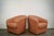 1980s 1980’s Art Deco Leather Swivel Lounge Chairs - A Pair For Sale - Image 5 of 12