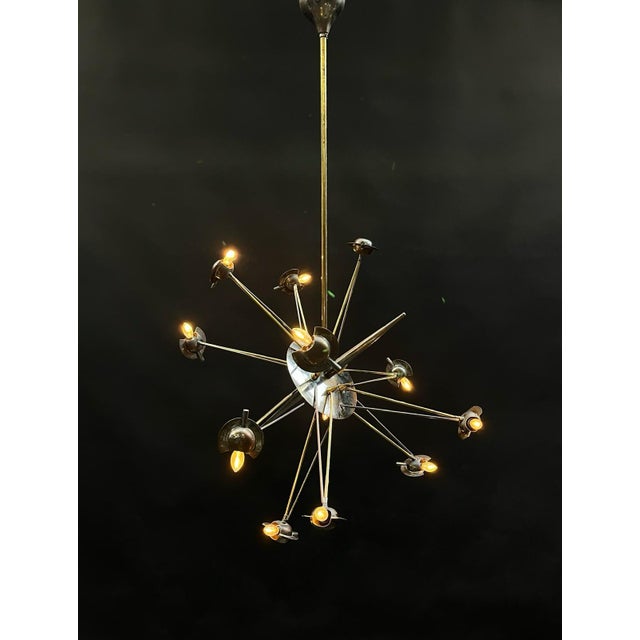 Brass Sputnik Lamp, 1950s For Sale - Image 5 of 13