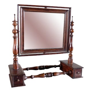 Antique Walnut Mirror For Sale