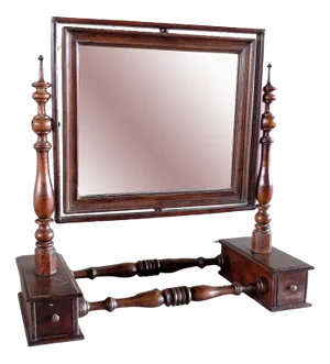 Antique Walnut Mirror