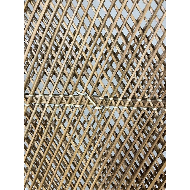 1960s Peacock 2-Seater Sofa in Wicker and Rattan, Italy, 1960s For Sale - Image 5 of 14