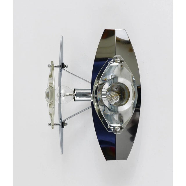 Mid-Century Italian Glass Sconce by Oscar Torlasco for Stilkronen, 1960s For Sale - Image 14 of 16