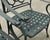 Set of Four Brown Jordan-Style Neoclassical Garden Armchairs For Sale - Image 17 of 18