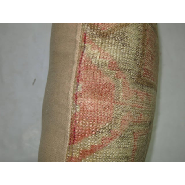 Rococo Turkish Anatolian Floral Rug Pillow For Sale - Image 3 of 5