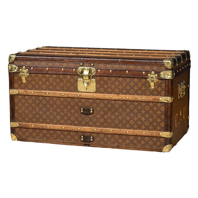 20th Century Trunk in Monogram Canvas from Louis Vuitton, France, 1900s For Sale