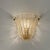 Metal Vintage Murano Ice Glass Wall Lamp, Italy, 1970s For Sale - Image 7 of 9