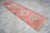 3x12 Vintage Oushak Runner Rug Coral Pink Hallway Runner Authentic Turkish Rug For Sale - Image 4 of 13