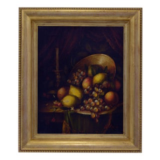 Massimo Reggiani, Still-Life, 1990s, Oil Painting on Canvas, Framed For Sale