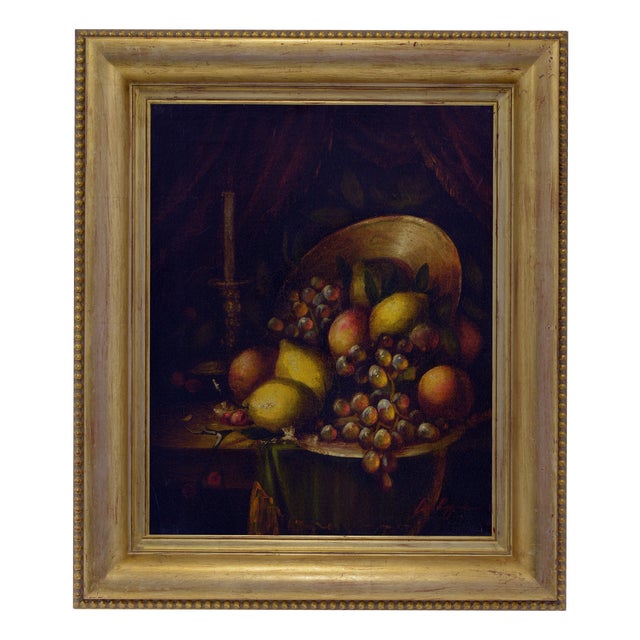 Massimo Reggiani, Still-Life, 1990s, Oil Painting on Canvas, Framed For Sale