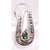18 Karat White Gold Earrings Emerald Center With Diamond Accents French Back For Sale - Image 4 of 8