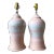 Postmodern Pink & Blue Pottery Table Lamps - a Pair For Sale