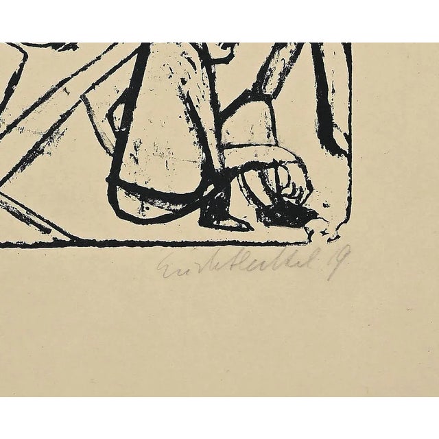 Original title: Die Bruder Karamasov This original lithograph is hand signed and dated in pencil on the lower right....