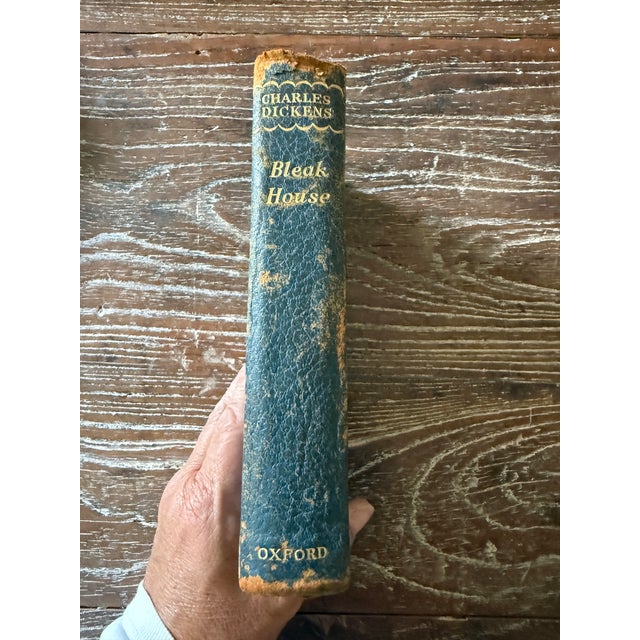 American Bleak House by Charles Dickens 1948 Oxford University Press Leather Bound Illustrated Classic Novel For Sale - Image 3 of 10