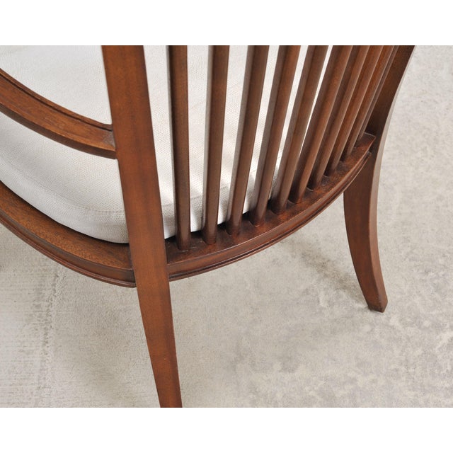 Set of Six Barbara Barry for Baker Spindle Back Dining Chairs For Sale - Image 17 of 18